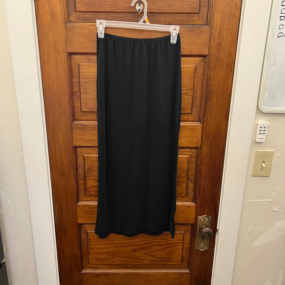 Brandy Melville Black Skirt Long with Slit ONE SIZE NWT's